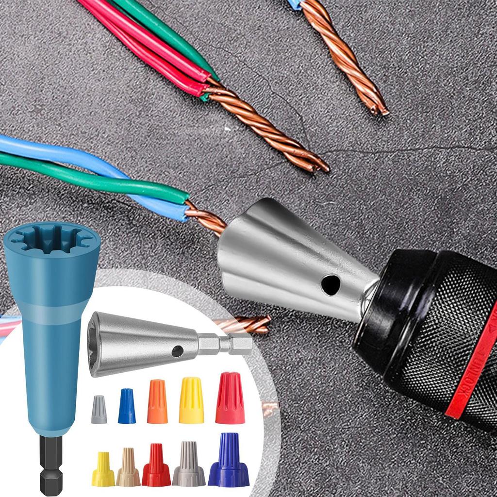 Wire Nut Twister Twist Connector Socket Cable Stripper Drill Attachment For Outdoor Industrial Work Network Automotive Repair