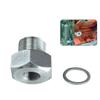 Replacement Turbocharger Sensor Adapter Oil Temp M16x1.5 To 1/8 NPT Aluminum Alloy