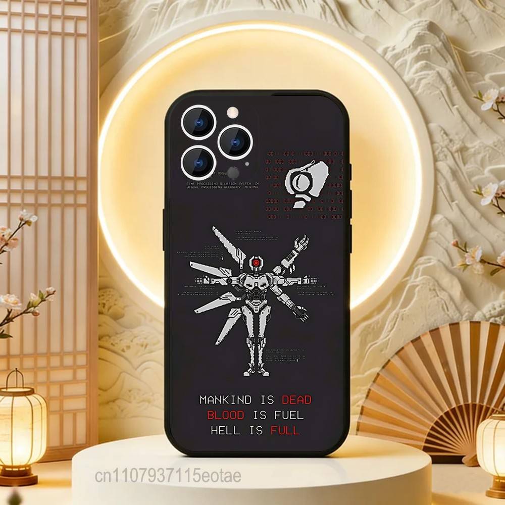 

U-Ultrakill game Phone Case Silicone Soft For IPhone 16,17,15,11,13,12,14,Mini,Pro,Max,Plus,Air,E Black iPhone13PRO