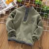 3-12 Years Teen Boys Sweatshirt Autumn Winter Warm Fleece Top Kids Tracksuit Fashion Long Sleeve Pullover Sweater Child Clothing