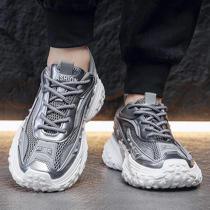 Fashion Mans Soft Shoes Fashion Outdoor Autumn Sport Men's Thick Bottom Sneaker Classic Crush Resistant Personality Male Casual Sneakers