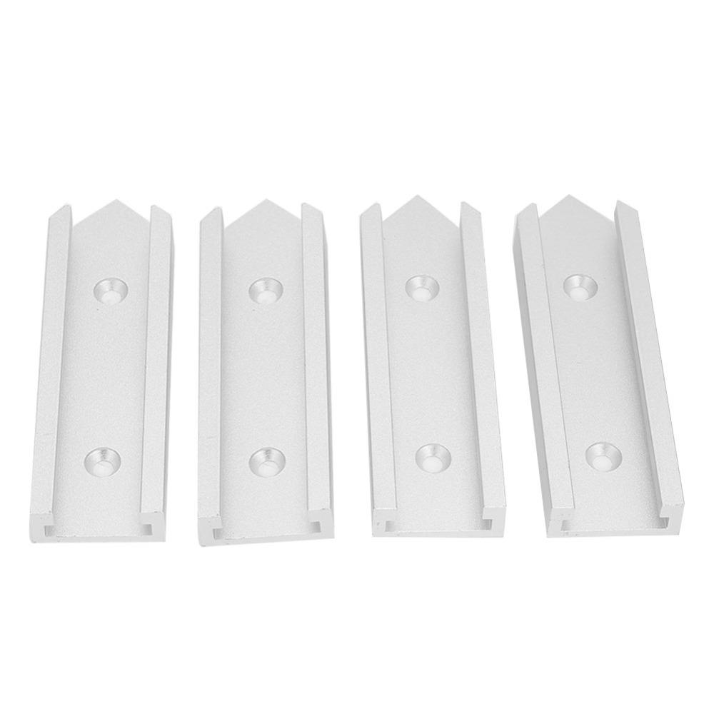 4pcs 30mm Width Miter Track Jig Fixture Aluminum Alloy Slot Connector Woodworking