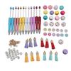 12PCS Beadable Pens Kit Bright Colors DIY Making Beaded Ballpoint Pens with Tassels for Office