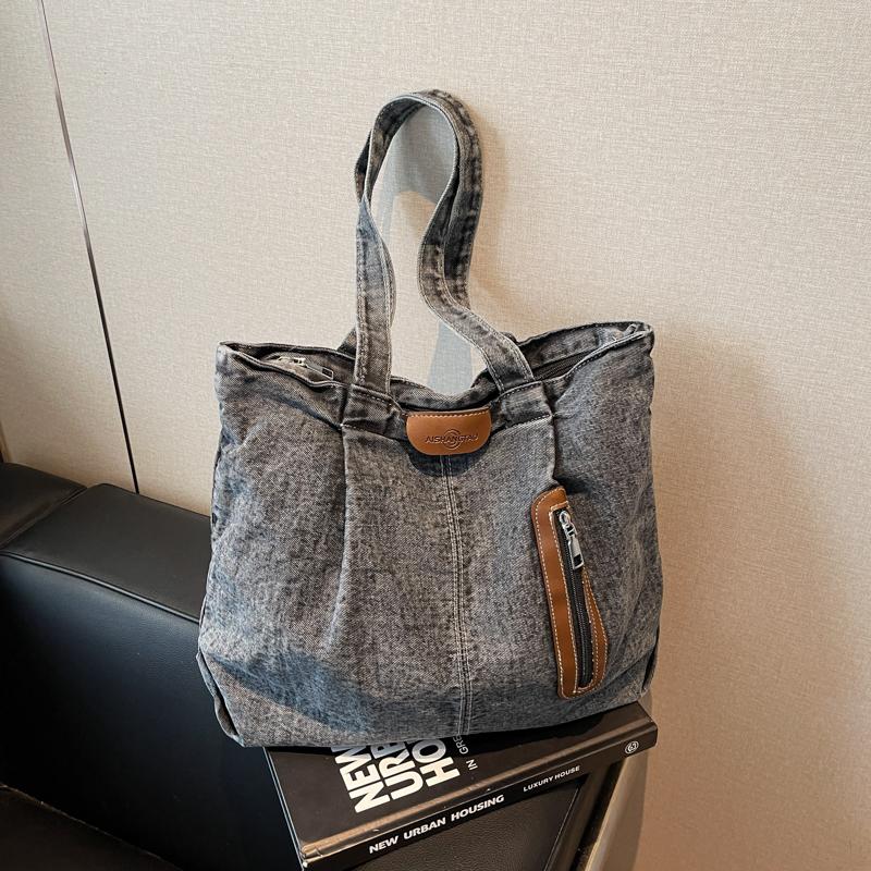 Denim Bag Women's Tote Bag Large Capacity Commuter Shoulder Crossbody Bag