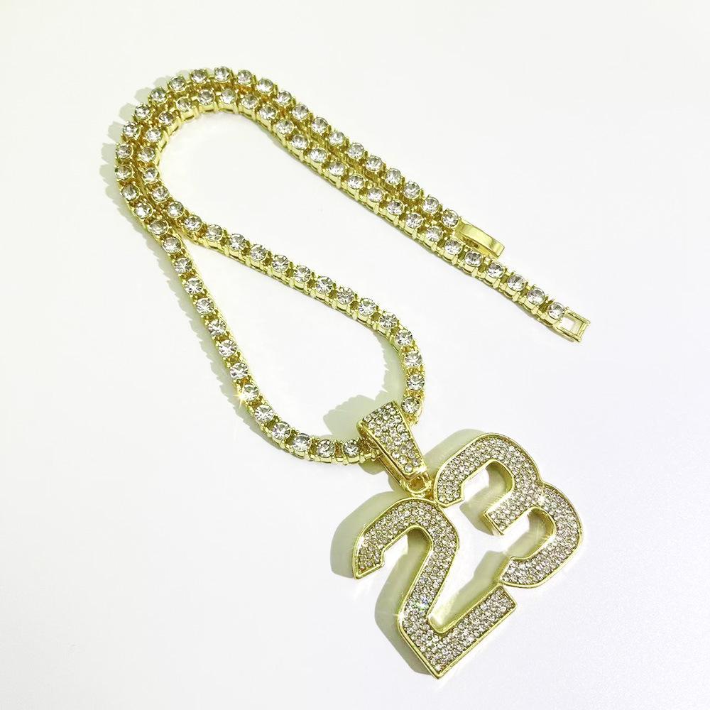 European-American Exaggerated Hip Hop Rhinestone Pendant Jewelry for Men & Women