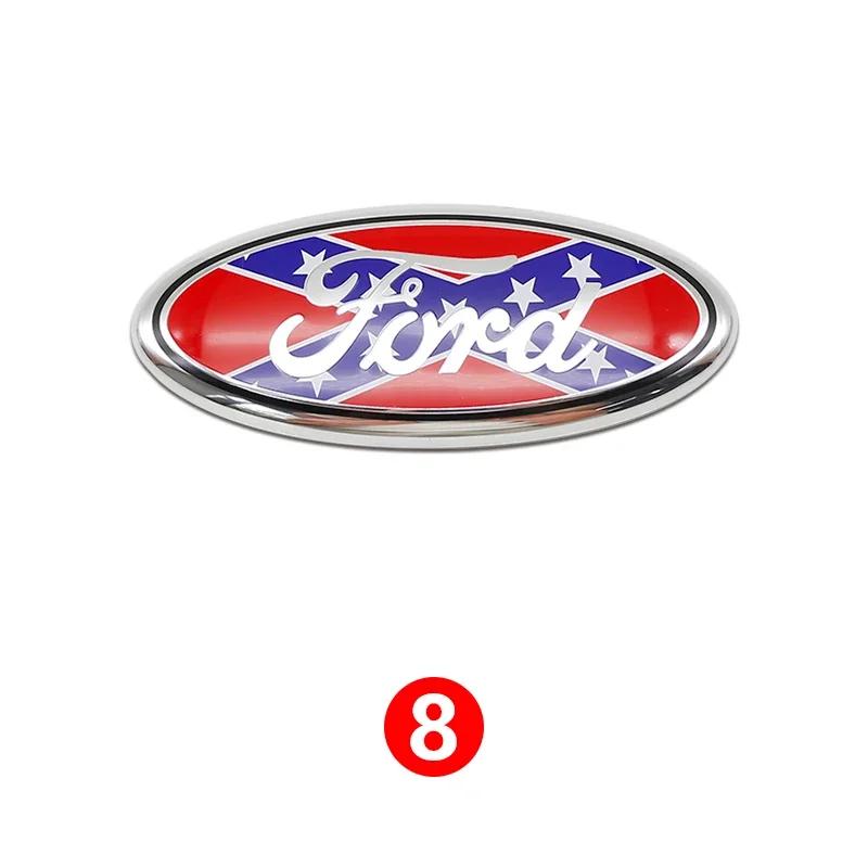

Car Sticker Ford New 2025 Hot ABS Front Grille Rear Trunk Logo Stickers For Ford Focus Mondeo Edge Fiesta 3D Emblem Badge Design 14.5x5.8cm