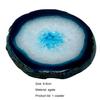 Yousheng Polished Dyed Coaster Compact Stone Natural Agate Sliced Coaster Desktop Decor
