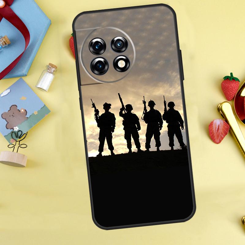 Camo military Army Case For OnePlus 13T 13R 12 12R 15 13 11 10 10T 8T Nord CE 2 3 4 Lite N20 N30 Nord 5 Cover