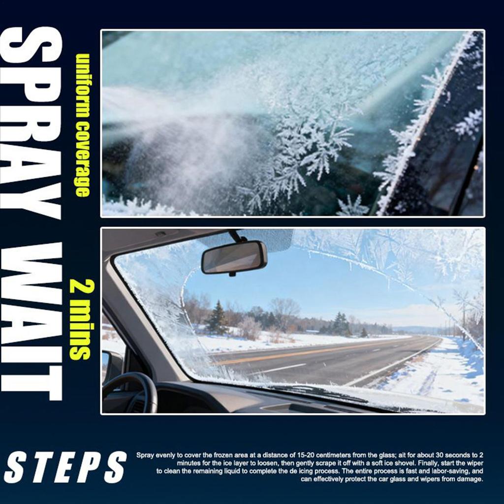 Deicer For Car Windshield 100ml Fast Snow Remover Defrost Spray For Car Windshield For Automotive Vehicles Including Trucks SUVs