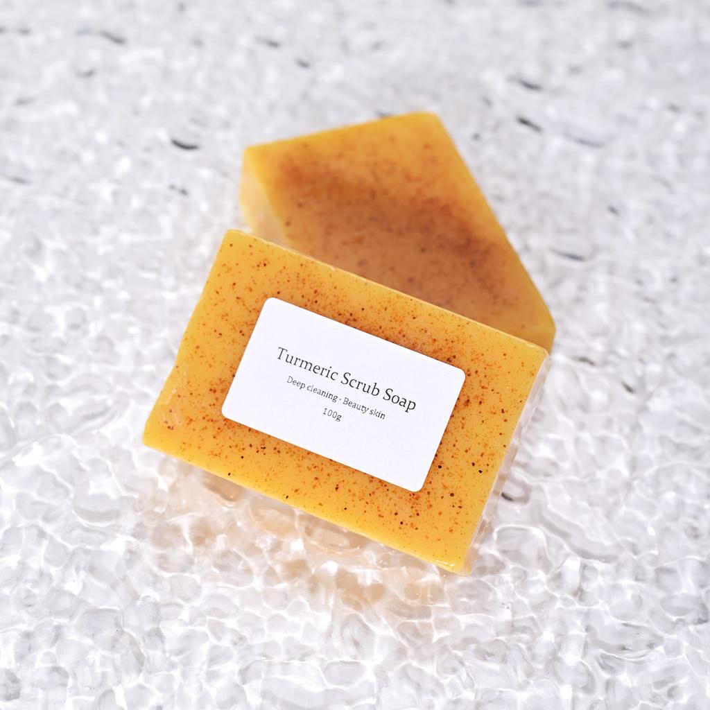 1PC Turmeric Kojic Acid Soap Glutathione Soap Handmade Soap Cleansing Bath Soap Essential Oil Soap Soap