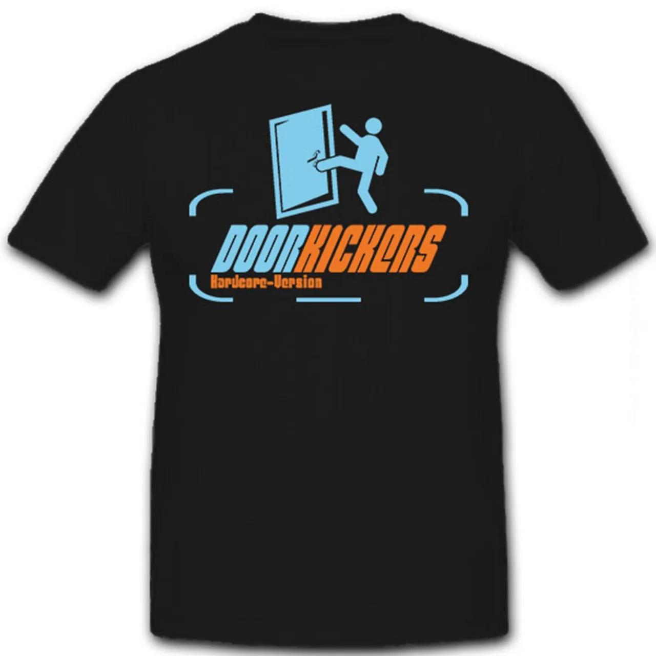 

Doorkickers Hardcore Version Funny Enter The Door TShirt 100 Cotton ONeck Short Sleeve Summer Casual Mens Tshirt Streetwear S