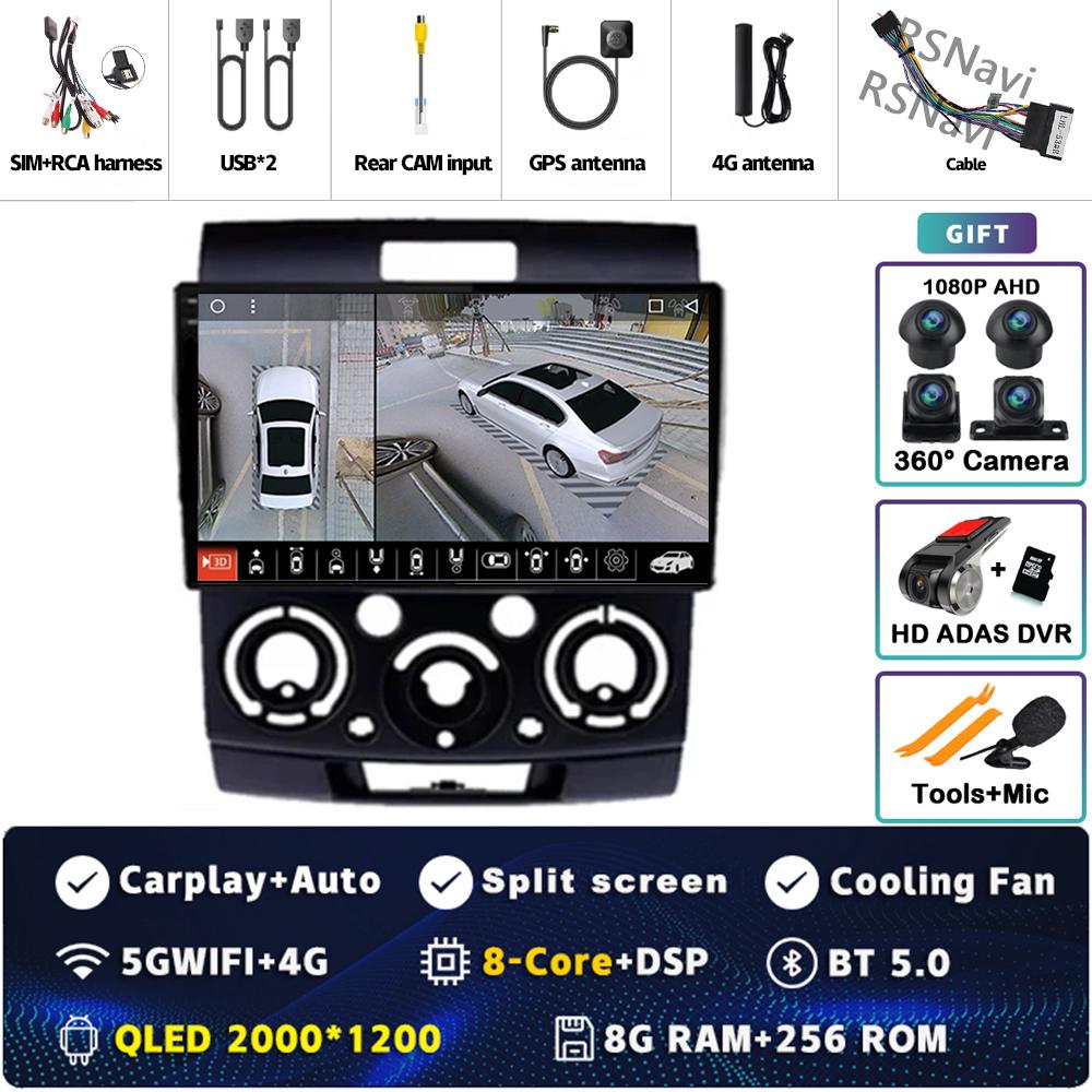 Android 14 DSP Car Radio For Ford Everest Ranger Mazda BT50 BT-50 2006 2007 - 2010 GPS Navigation Multimedia Video Player Stereo