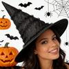 Pleated Lace Witch Hat - Halloween Costume Accessory