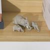 Elephant Resin Figurine Set With Creative Design For Home Decor And Giftgiving
