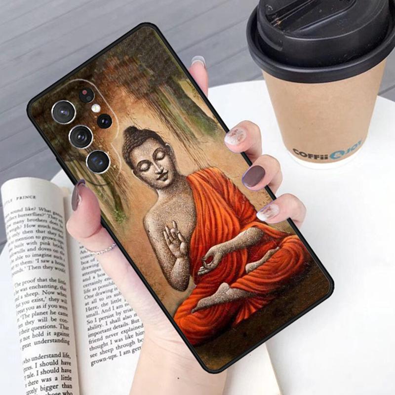 Buddha Phone Case Cover For Samsung Galaxy S24 S25 Ultra S21 S22 Ultra S10E Note 10 Plus Note 20 FE S23