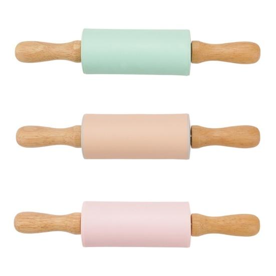 Useful Ergonomics Handle Easy Clean Food-grade Noodle Biscuit Rolling Pin for Home Kneading Stick