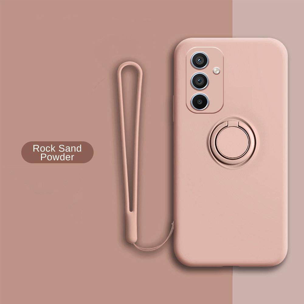 Custodia Magnetica in Silicone Liquido Per Samsung A55 5G A35 A15 A25 A54 A14 A34 A53 A33 A52 A13 Note 20 Ultra 9 Supporto ad Anello Copertura Telefono