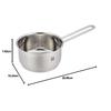 ZWILLING Pico Saucepan, 14cm, 1L, Stainless Steel, Single-Handled Pot, Induction Compatible, Ideal for Single-Hand Cooking, Officially Sold In Japan,