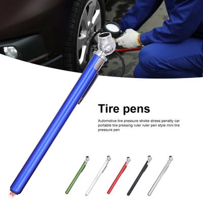 Tire Pressure Pen No Battery Needed Good Air Tightness 4-sided Scale 360 Degrees Rotation Tire Pressure Tester Workshop Supply