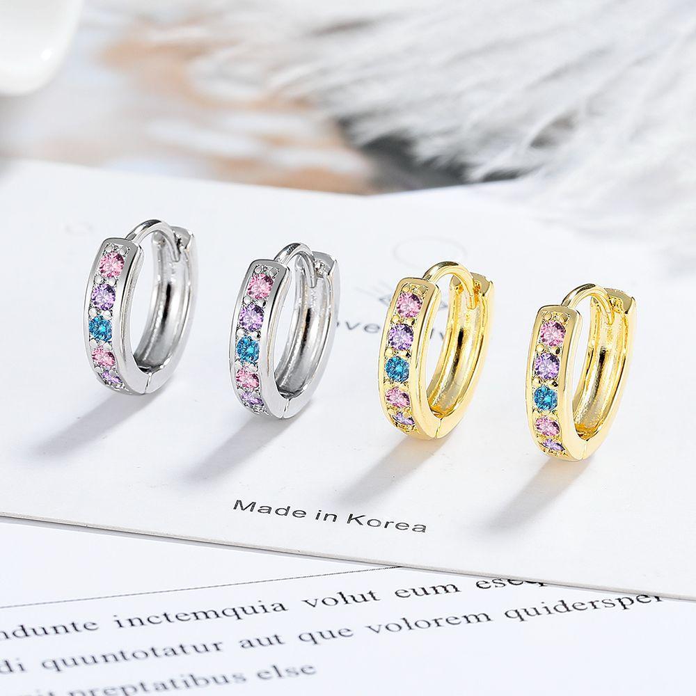 New 925 Silver Earrings Multiple Zircon For Women's Wedding Engagement Fine Fashion Jewelry Accessories Party Gift