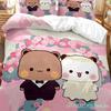 New Cute Bubu Dudu Cartoon Bear Panda Duvet Cover Kawaii Bedding Sets Soft Quilt Cover Single/Double/Queen/King Boys