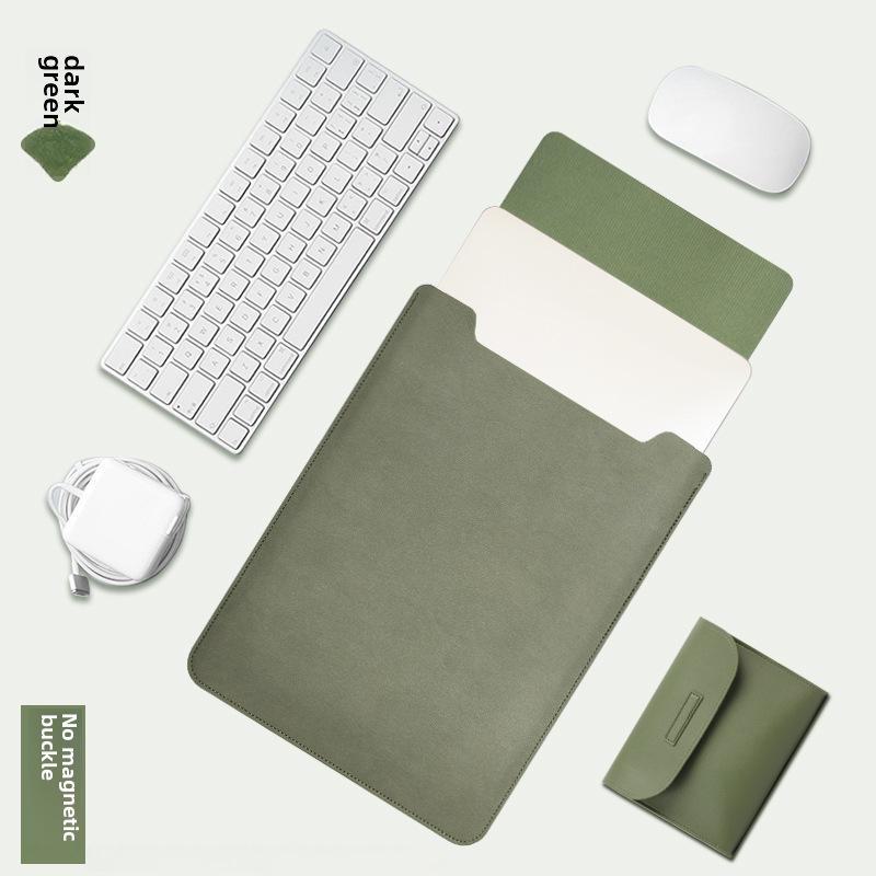 Ultra-Thin PU Leather Sleeve for Non-Magnetic MacBook Laptops