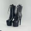 European Peep Toe High Heel Boots - 17cm Style for Runways, Nightclubs & Fashion Shows