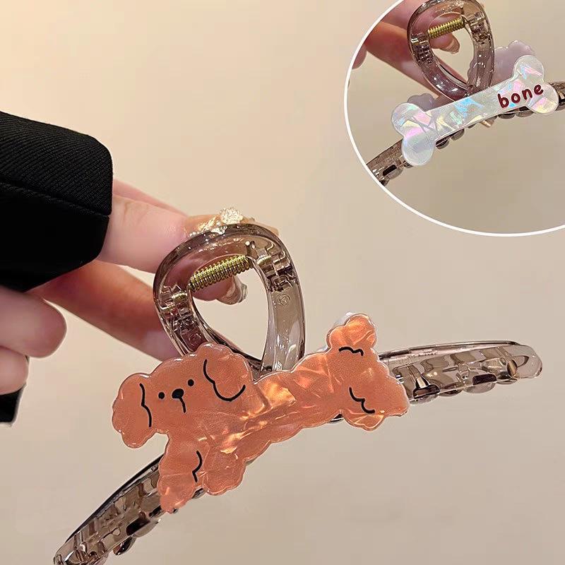 2025 Leopard Print High-End Large Shark Hair Clip for Women
