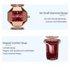 POEDAGAR Luxury Quartz Watch Elegant Fashion Red Dial Waterproof Ladies Leather Watches Women High Quality