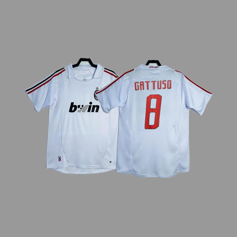 Retro jersey, football jersey, classic nostalgic replica Thai jersey, game training jersey, short-sleeved sportswear.