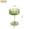 Multicol Crystal Glass Cocktail Goblet Transparent Champagne Cup Creative Light Luxury Retro Petal Wine Glasse Colorful Wine Cup