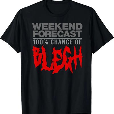 100% ŠANCE NA BLEGH Vtipné Heavy Metalové Moshpitové Tričko