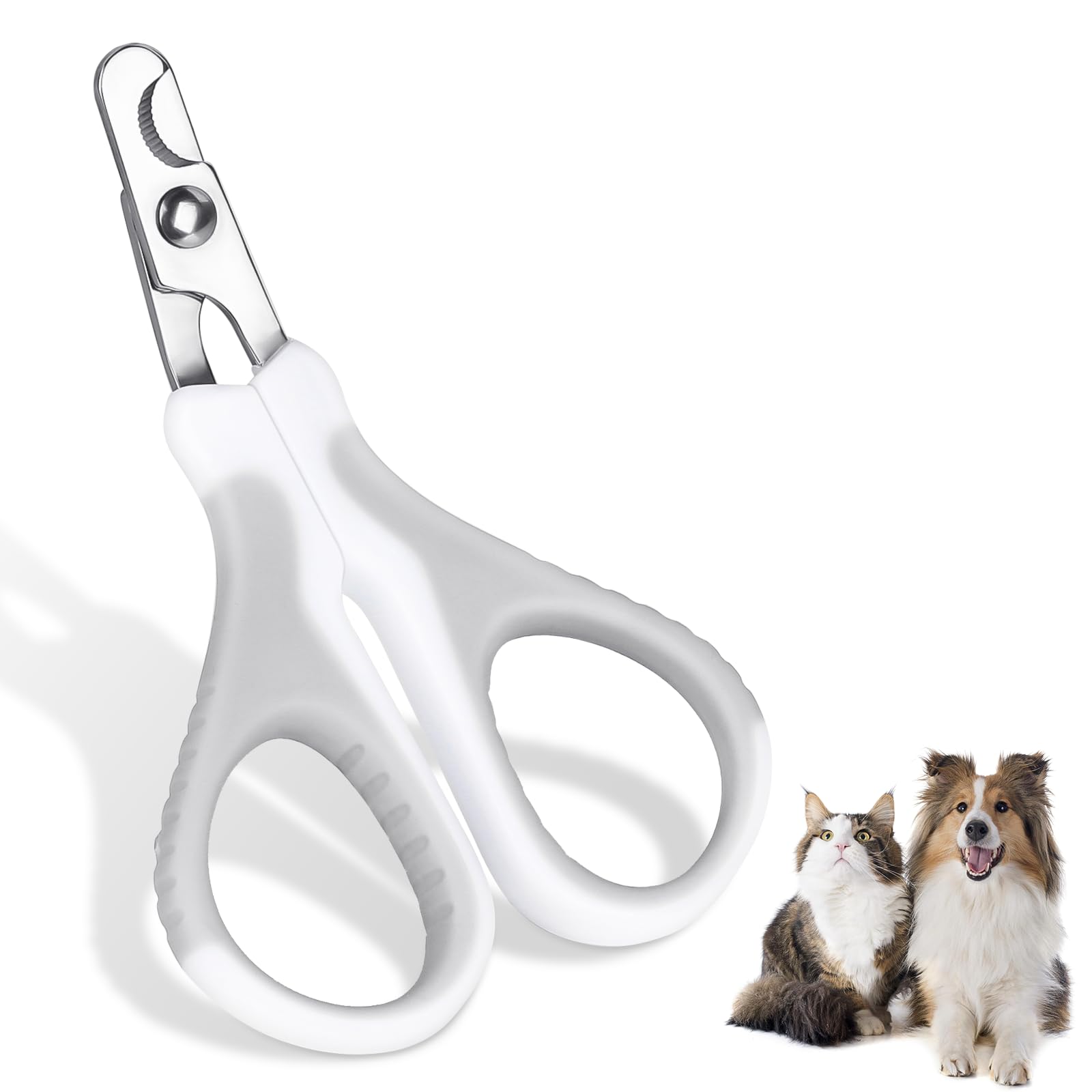 

Dorlink Cat Nail Clippers and Ergonomic Stainless Steel Prevents Ingrown Portable and Ideal for Beginners [Safe Quiet], Blades, Nails, серый