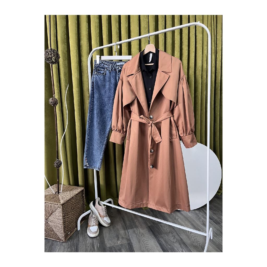 Capped Trench Coat