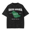 Harajuku Gewaschenes Hemd Saudi-Arabien September Accessoires Neuheit T-Shirt Oversize Nationalfeiertag Streetwear Sommer T-Shirt
