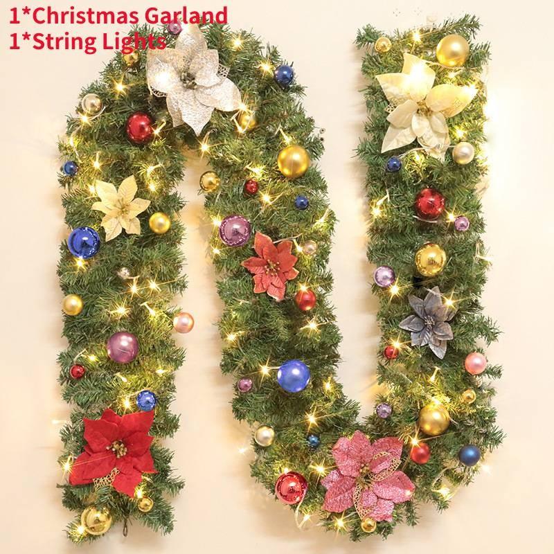 

Светодиодная гирлянда Рождественские огни Горит Рождественский венок Дверь камина Подарки Украшение Colours