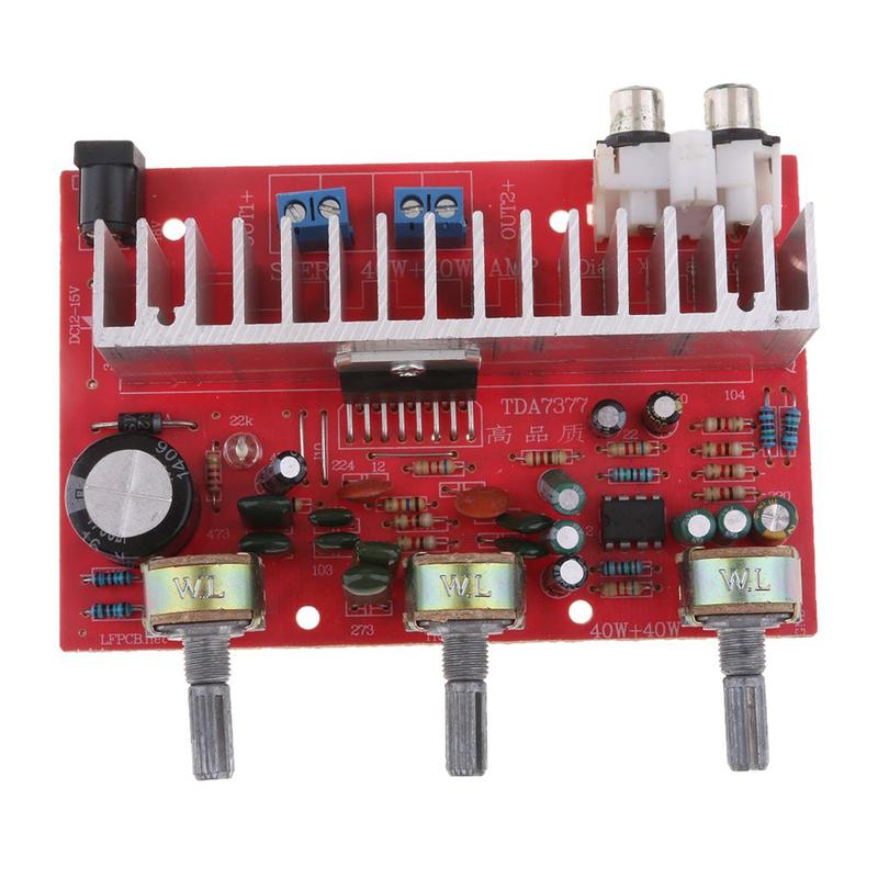 DC 12V DX 7377 Digital Audio Stereo Amplifier Board Module DIY 80W