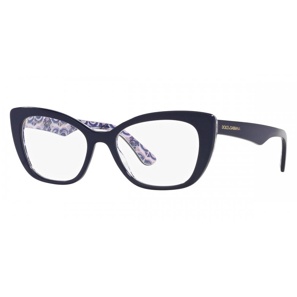 

Dolce Gabbana Женские 54 мм Синие Синие Майолика Оптика синие на синей майолике