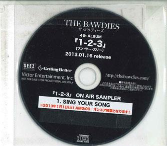 

CD BAWDIES - Sing Your Song NONE GETTING BETTER 2013 Japan Japanese Pop/Rock Used
