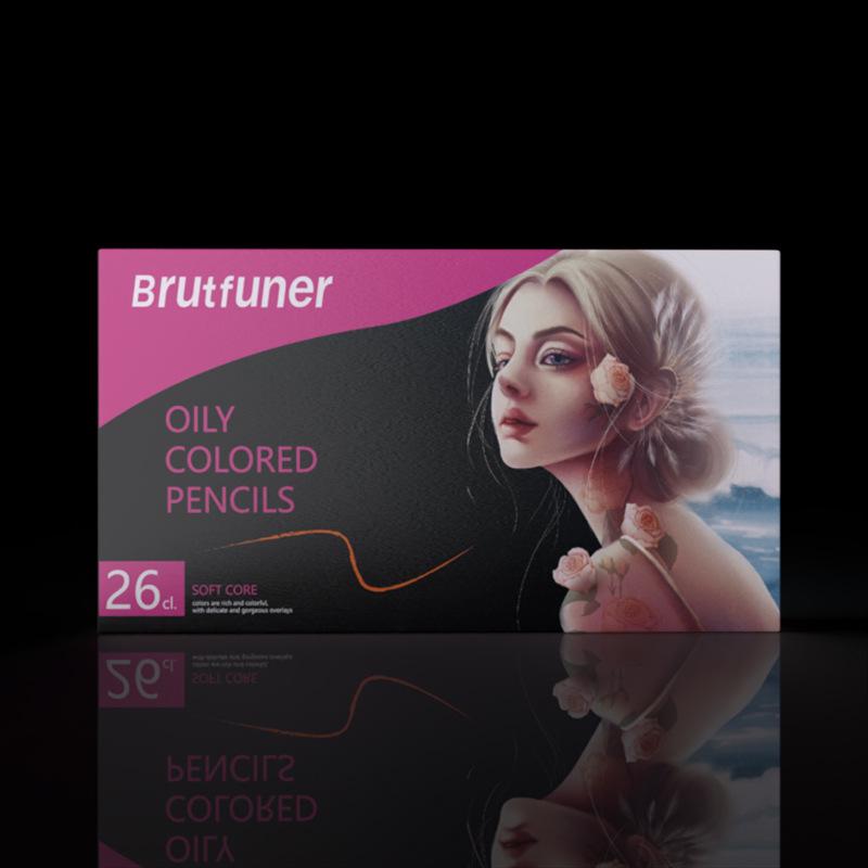 Brutfuner 180 Oil & Water-Soluble Colored Pencils Set for Drawing & Doodling - Ideal Gift