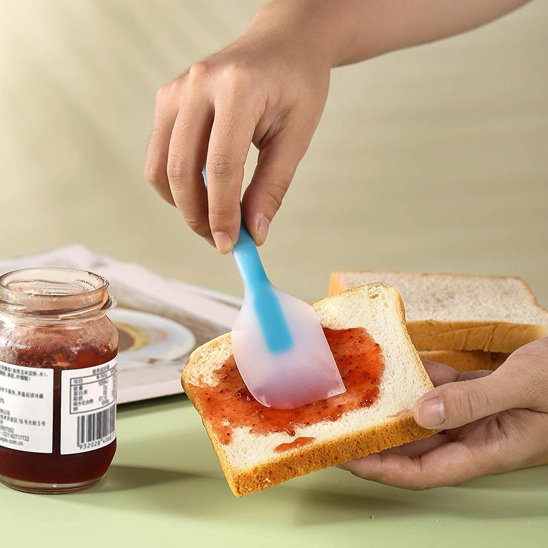 Baking Tools Standard One-piece Translucent Silicone Cake Scraper Cream Scraper Spatula Small