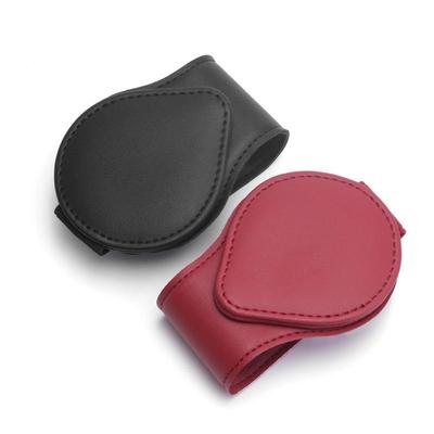 Leather Car Sun Visor Sunglasses and Card Holder