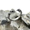 Hände Gottes Ring 316L Edelstahl Schmuck Unisex Heiliger Berührt den Himmel Ringgröße 7-13