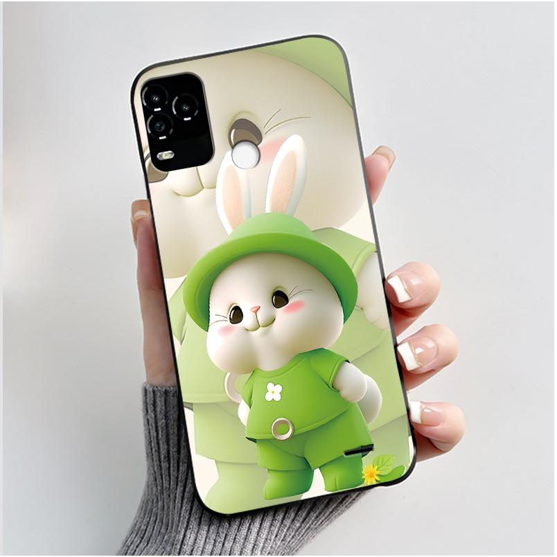 Phone Case For BLU G71 Plus G71+ Case Luxury Cute Love Rabbit Cartoon Funny Cover Shell Black Soft Silicone Protective Casing