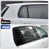 For VW Golf 6 MK6 2008 2009 2010 2011 2012  2Pcs Car Rear Side Window Louver Shutter Cover Trim Sticker Air Vents Scoop
