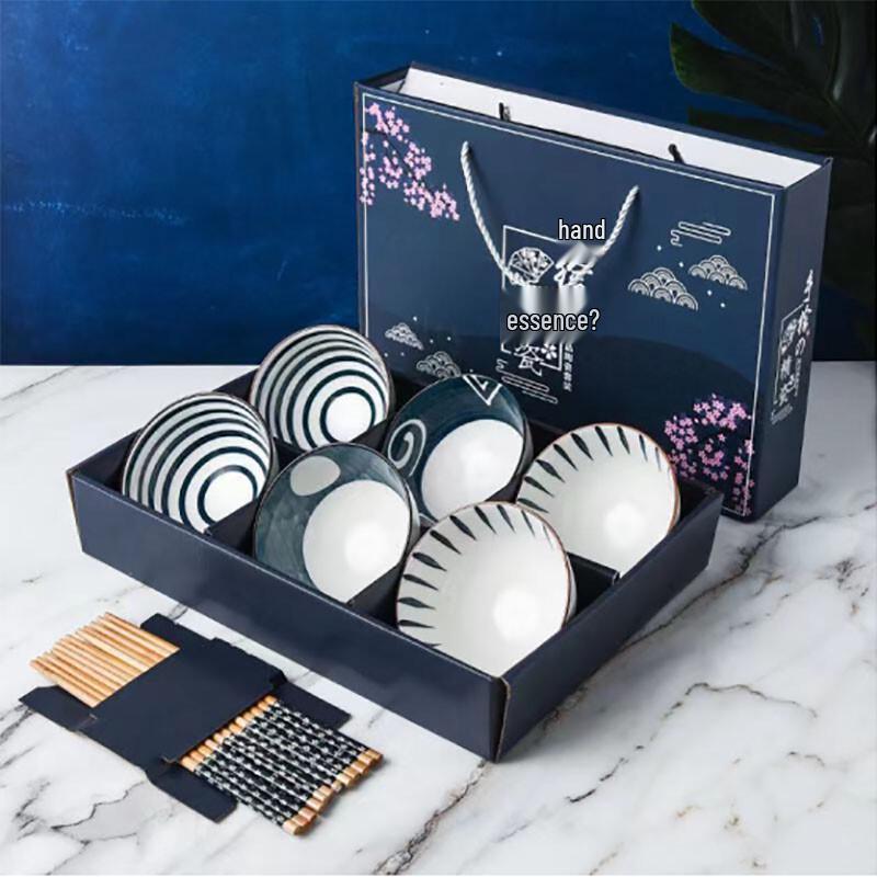 Japanese Hand-Painted Tableware Set