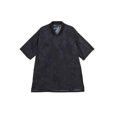 FW22 Loose Fit Letter Digital Logo Embroidered Straight Cut Short Sleeve T-Shirt Men Tops Black HN1975