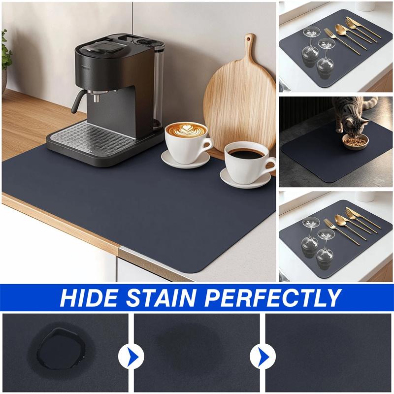 Kitchen Table Mat Coffee Mat Absorbent Mat Kitchen Bathroom Laundry Room Diatom Mud Can Be Washed Non-slip MAT