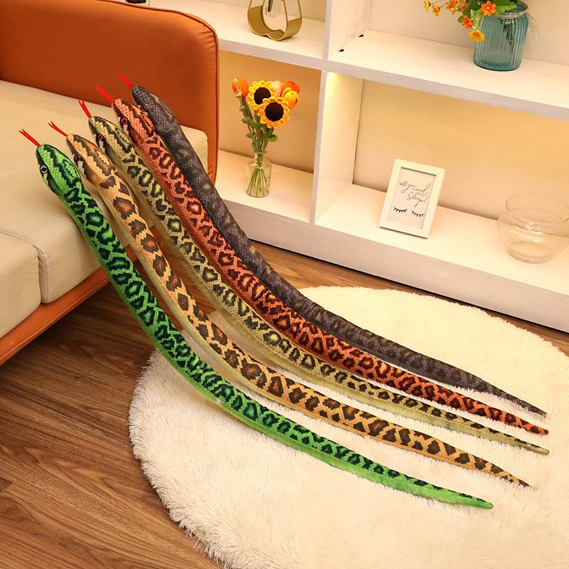 Creative Tricky Snake Doll Plush Toy Long Snake Zodiac Snake Doll Boys Funny Ragdoll Photo Props