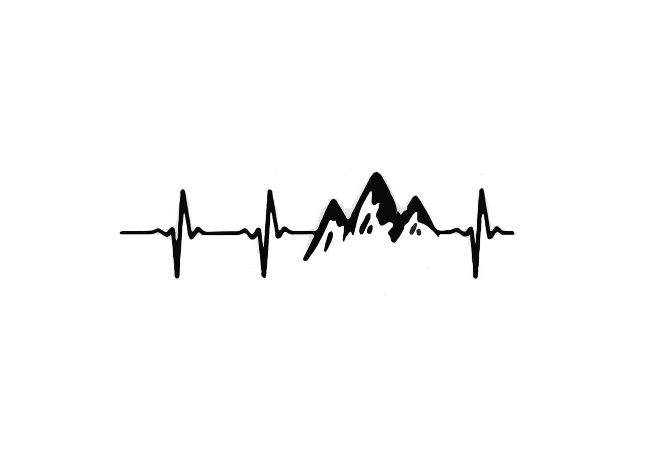 Cutting Sticker Mountain OUTDOOR Matte Black 18cm Outdoor чёрный